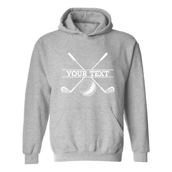 Golf Hoodie Personalized Golf Ball Club YOUR NAME Sweatshirt - Picture 10 of 15
